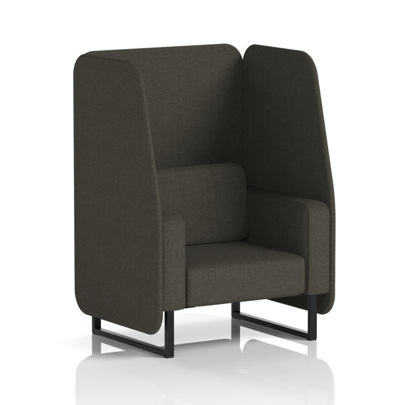 Greywood Open Booth With Black Legs in Single Tone - Image 46