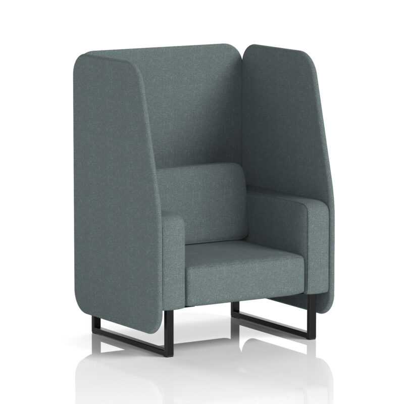 Greywood Open Booth With Black Legs in Single Tone - Image 52