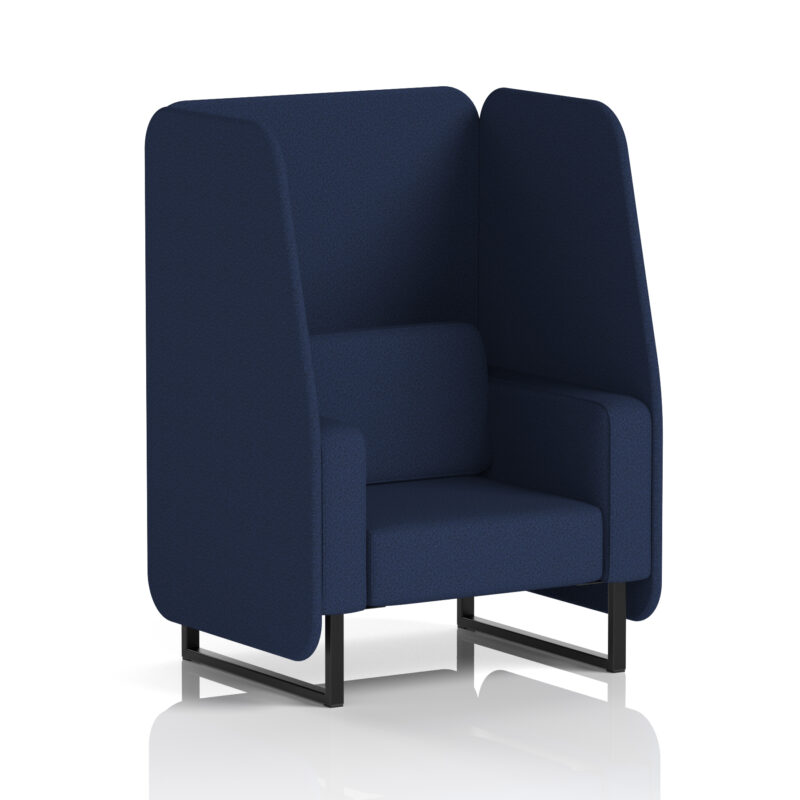 Greywood Open Booth With Black Legs in Single Tone - Image 58