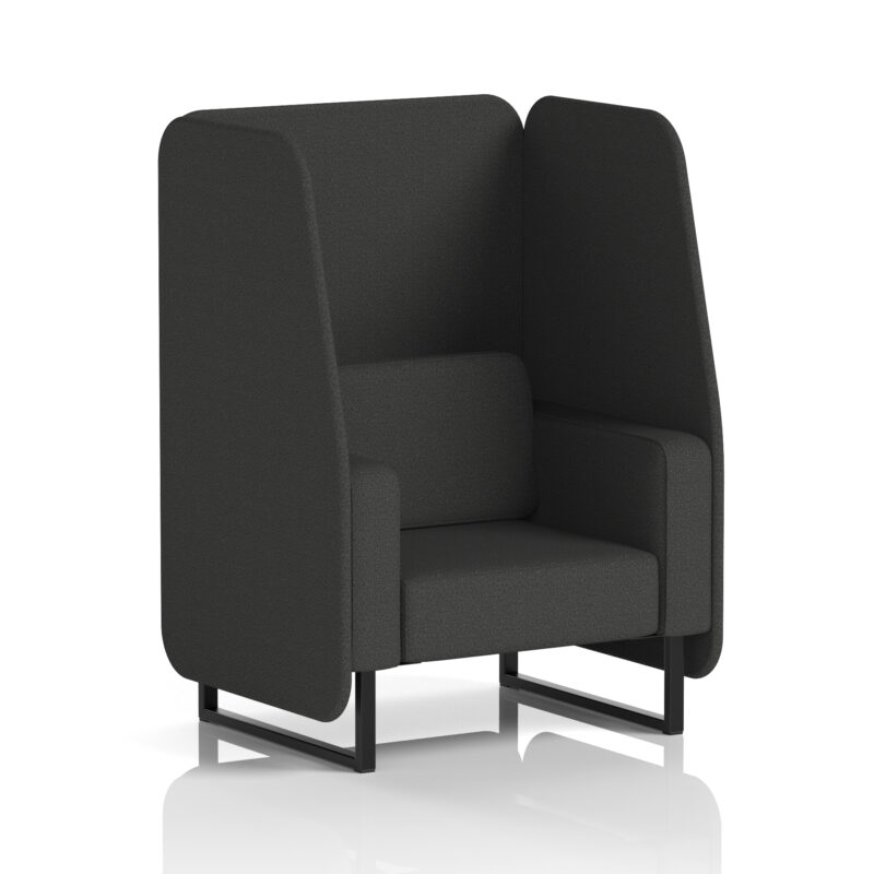 Greywood Open Booth With Black Legs in Single Tone - Image 61