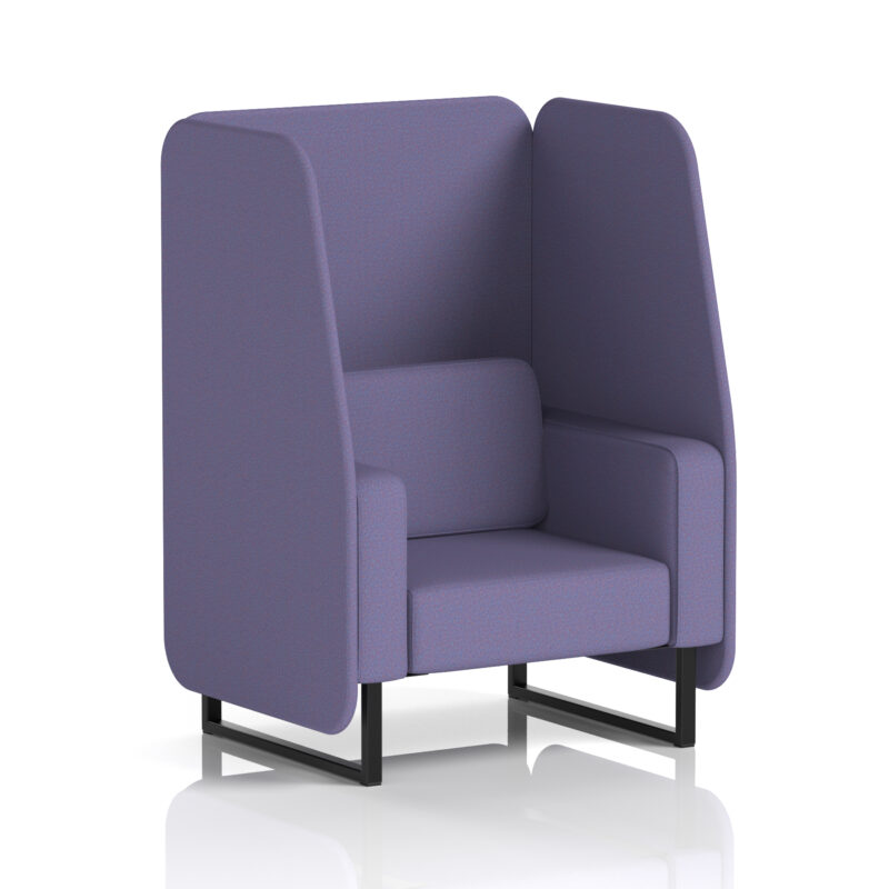 Greywood Open Booth With Black Legs in Single Tone - Image 64
