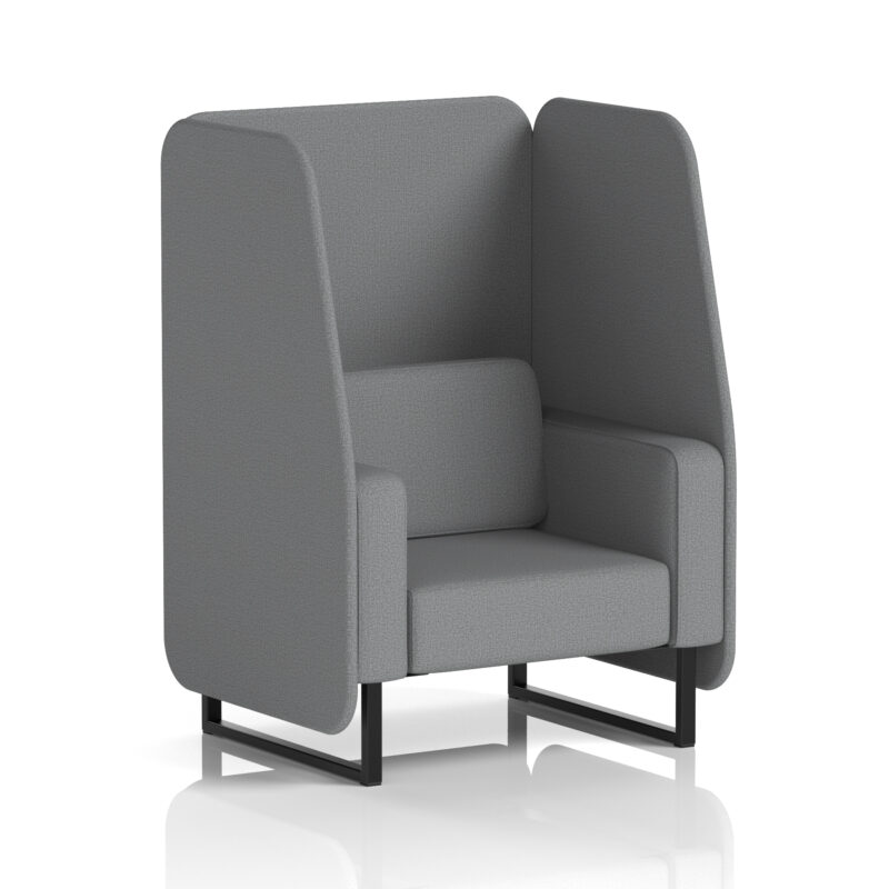 Greywood Open Booth With Black Legs in Single Tone - Image 67
