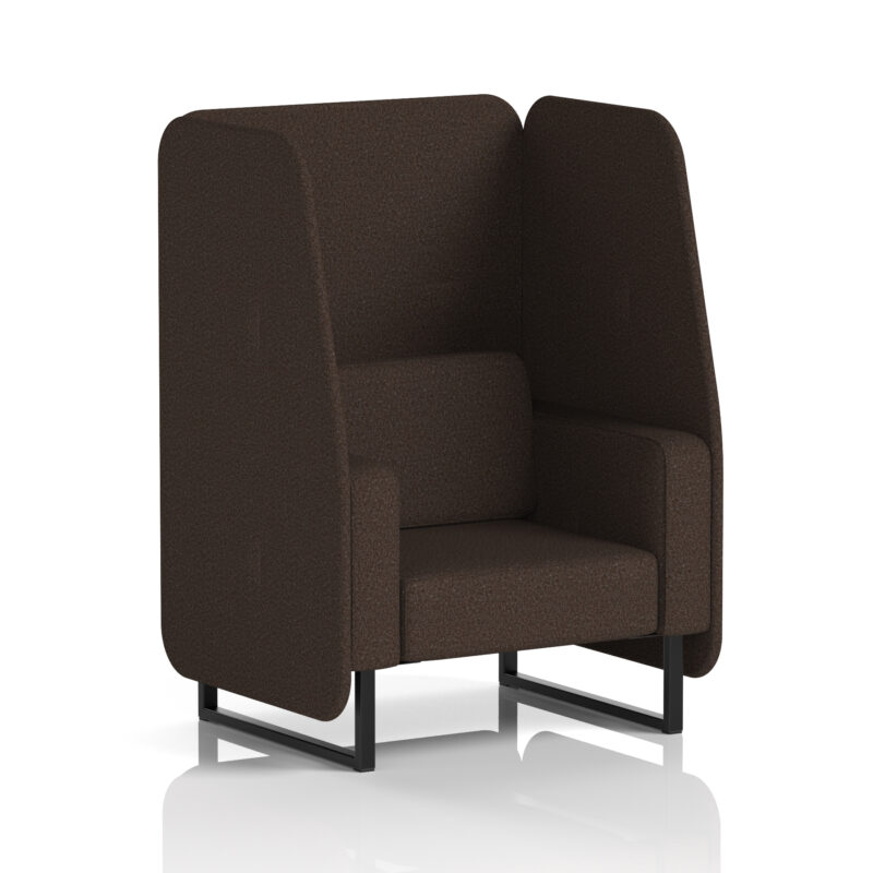 Greywood Open Booth With Black Legs in Single Tone - Image 70