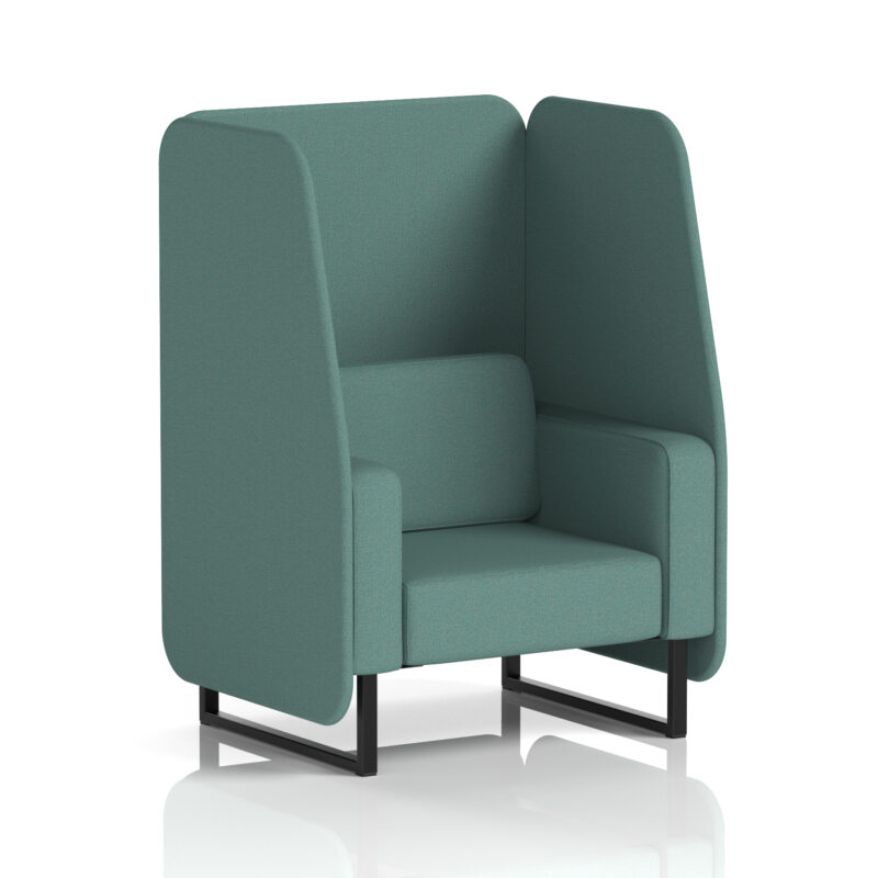 Greywood Open Booth With Black Legs in Single Tone - Image 73