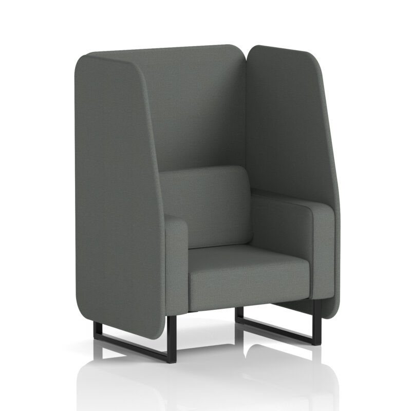 Greywood Open Booth With Black Legs in Single Tone - Image 76