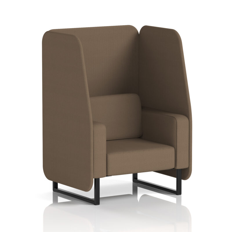 Greywood Open Booth With Black Legs in Single Tone - Image 79
