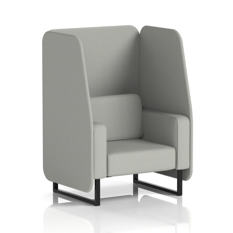 Greywood Open Booth With Black Legs in Single Tone - Image 82