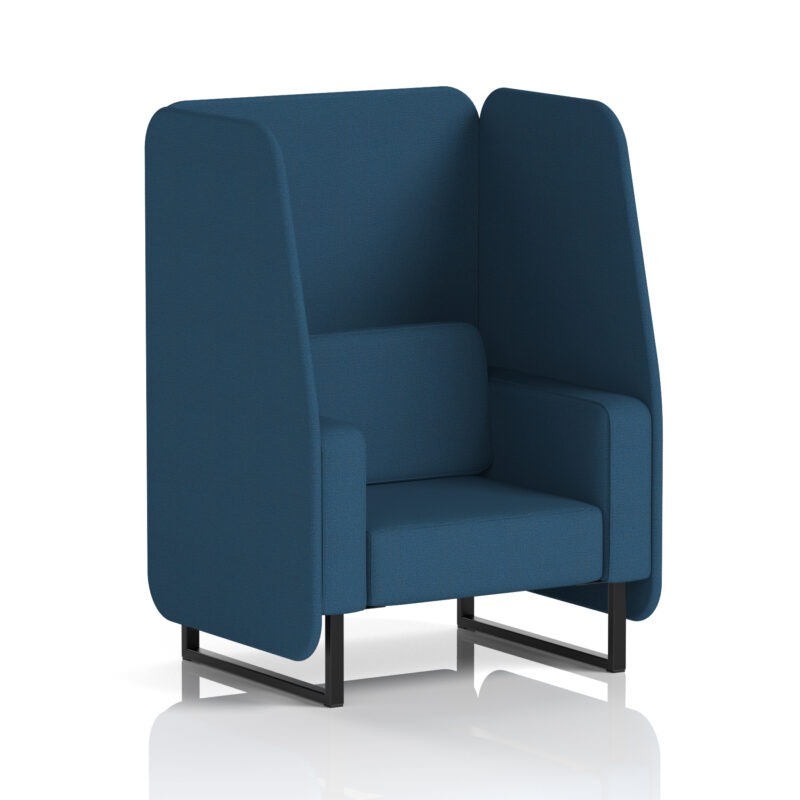 Greywood Open Booth With Black Legs in Single Tone - Image 85