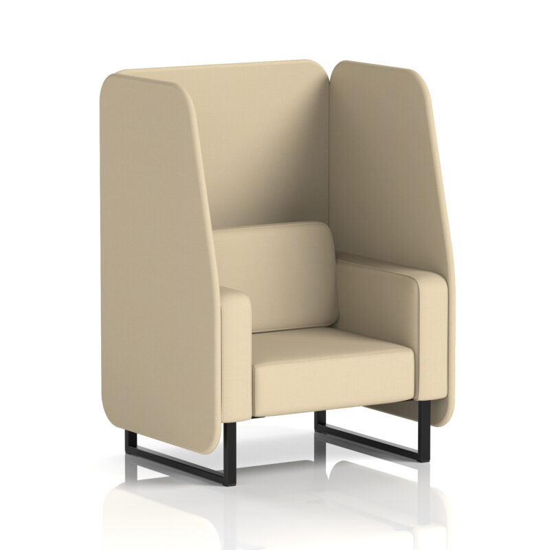 Greywood Open Booth With Black Legs in Single Tone - Image 88