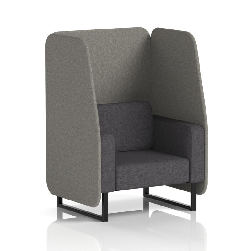 Greywood Open Booth With Black Legs in Two Tone - Image 28