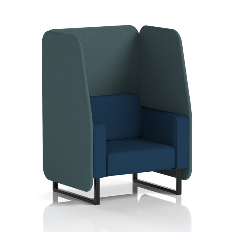 Greywood Open Booth With Black Legs in Two Tone - Image 31