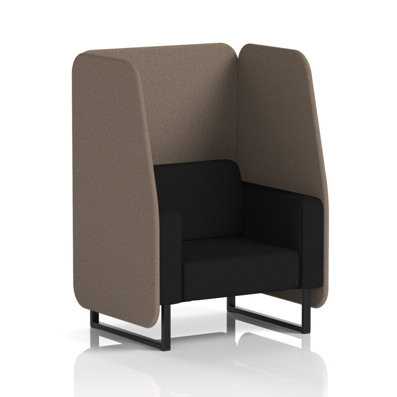 Greywood Open Booth With Black Legs in Two Tone - Image 34