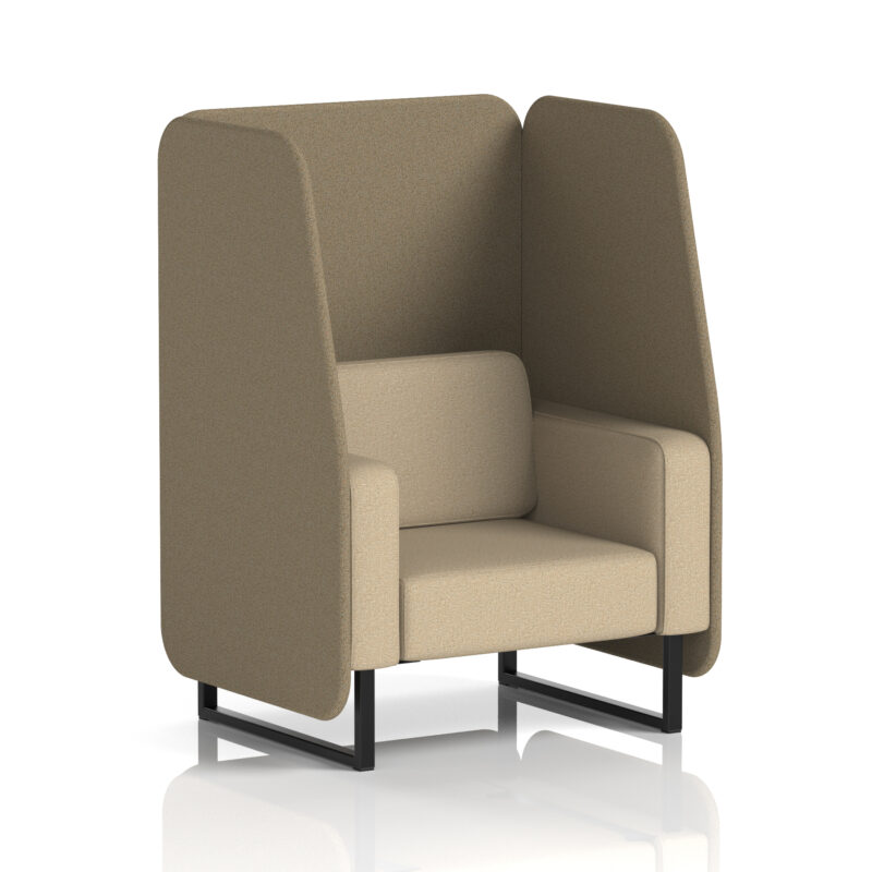 Greywood Open Booth With Black Legs in Two Tone - Image 37