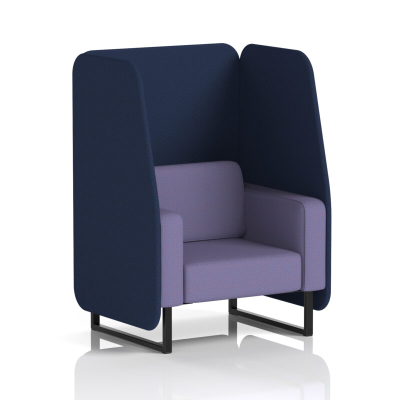 Greywood Open Booth With Black Legs in Two Tone - Image 58