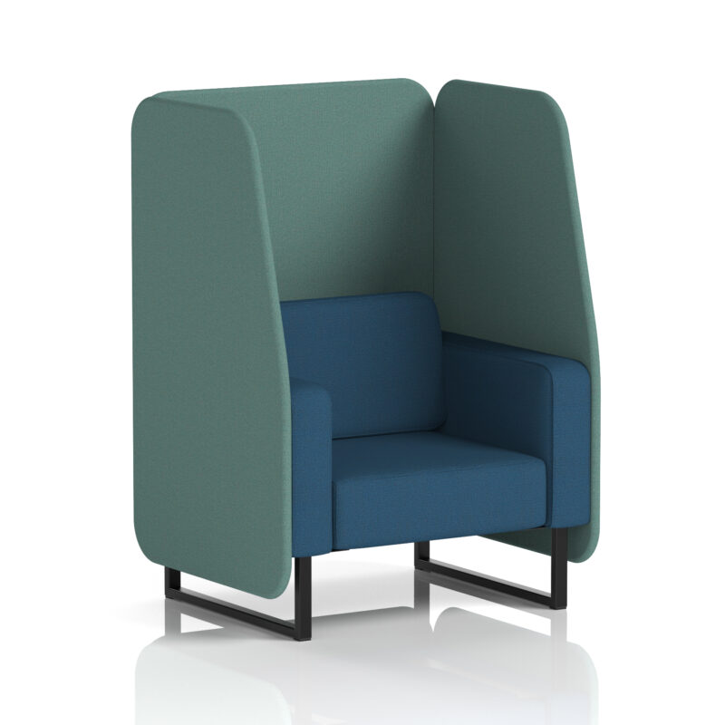 Greywood Open Booth With Black Legs in Two Tone - Image 73