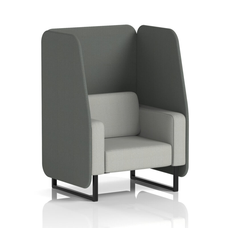 Greywood Open Booth With Black Legs in Two Tone - Image 76