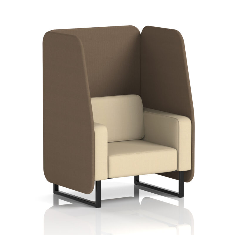 Greywood Open Booth With Black Legs in Two Tone - Image 79