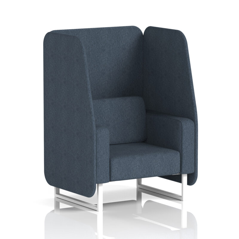 Greywood Open Booth With White Legs in Single Tone - Image 7