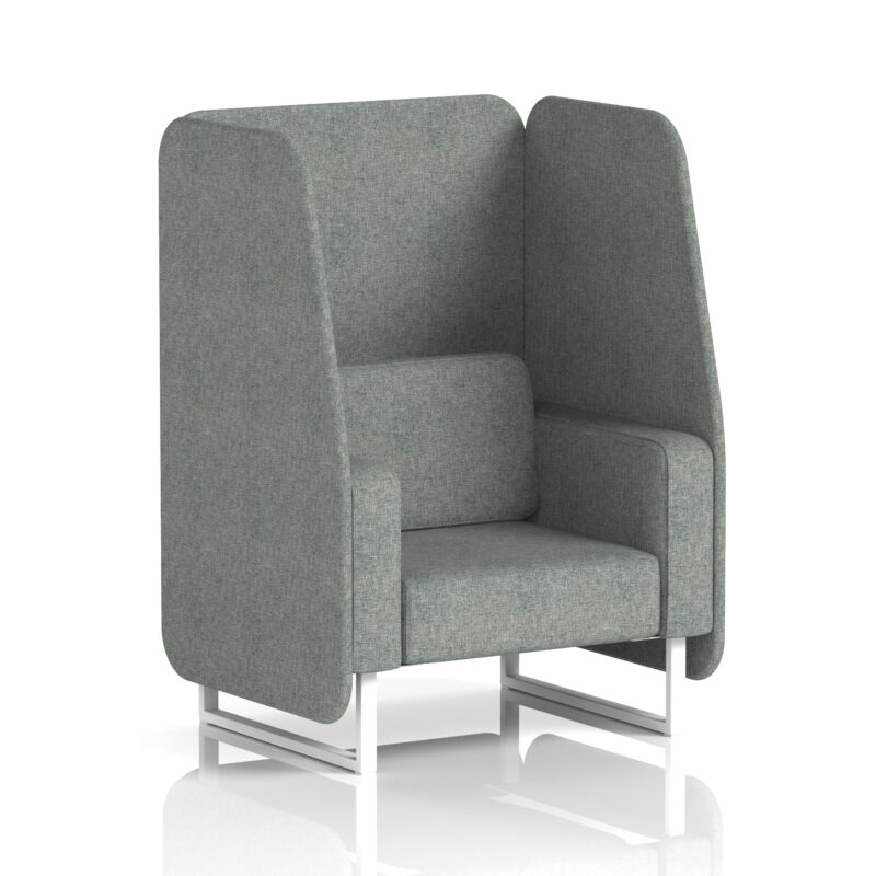 Greywood Open Booth With White Legs in Single Tone - Image 13