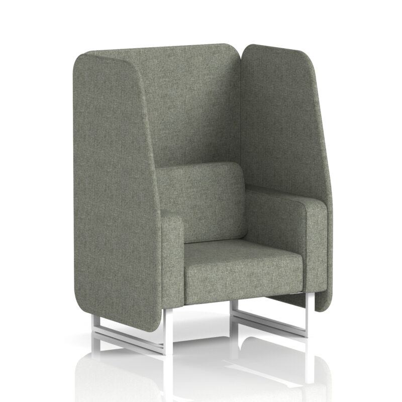 Greywood Open Booth With White Legs in Single Tone - Image 16