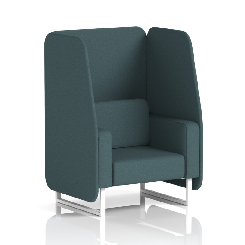 Greywood Open Booth With White Legs in Single Tone - Image 31