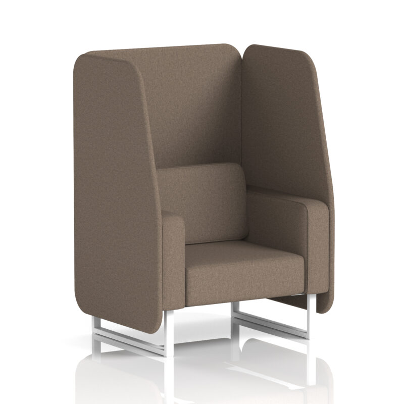 Greywood Open Booth With White Legs in Single Tone - Image 34
