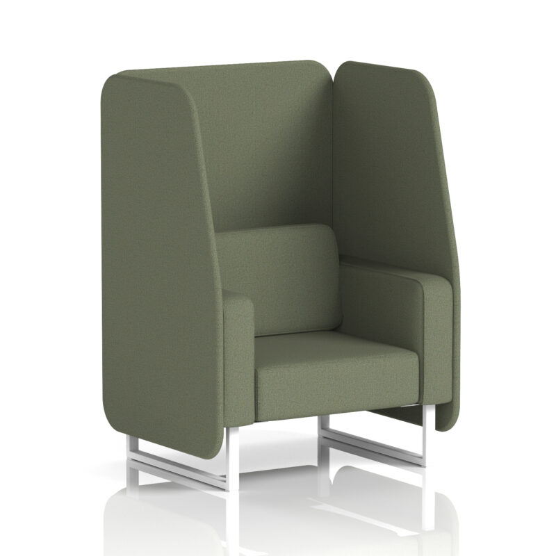 Greywood Open Booth With White Legs in Single Tone - Image 40