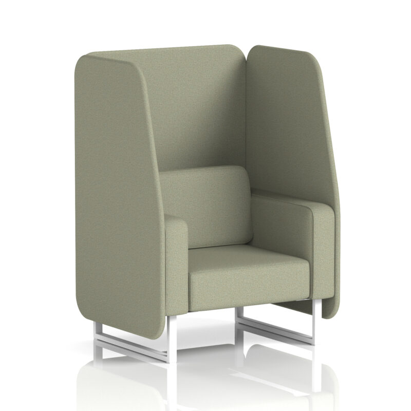Greywood Open Booth With White Legs in Single Tone - Image 43