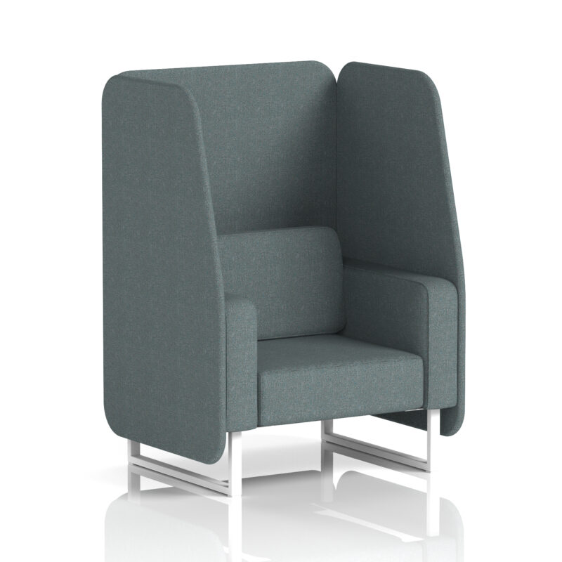 Greywood Open Booth With White Legs in Single Tone - Image 52