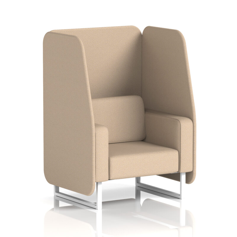 Greywood Open Booth With White Legs in Single Tone - Image 55