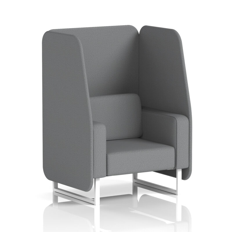 Greywood Open Booth With White Legs in Single Tone - Image 67