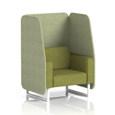 Greywood Open Booth With White Legs in Two Tone