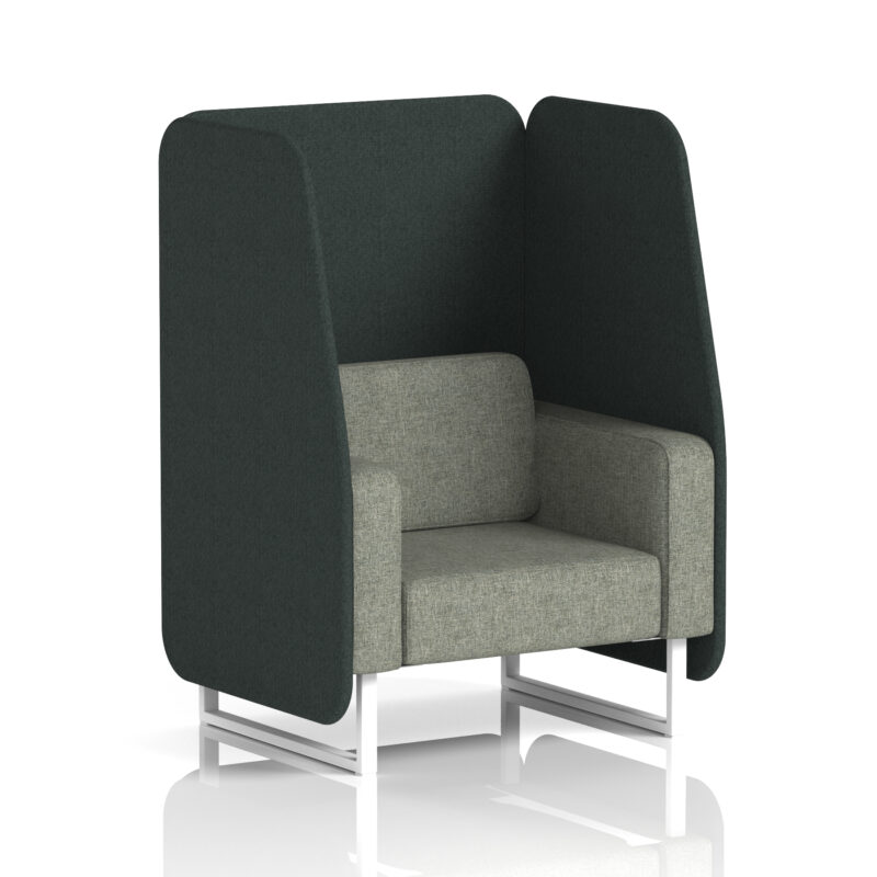 Greywood Open Booth With White Legs in Two Tone - Image 4
