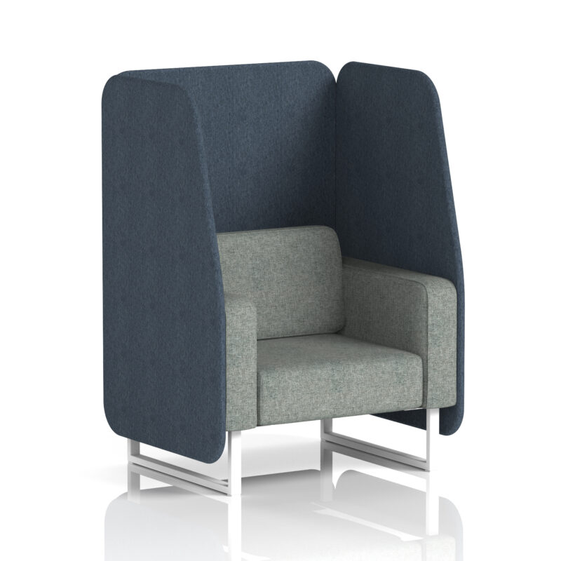 Greywood Open Booth With White Legs in Two Tone - Image 7