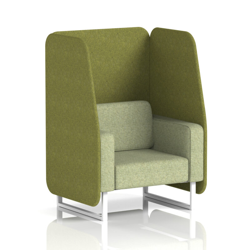 Greywood Open Booth With White Legs in Two Tone - Image 10