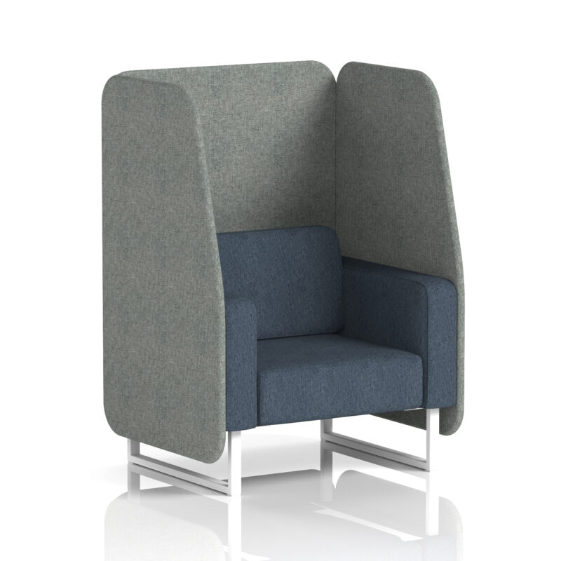 Greywood Open Booth With White Legs in Two Tone - Image 13