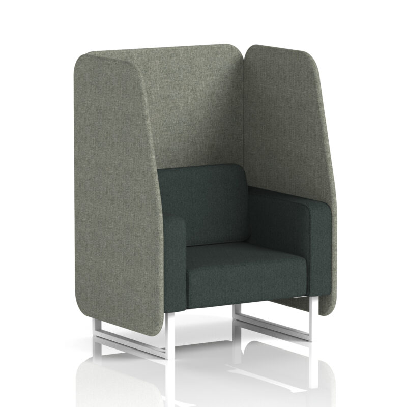 Greywood Open Booth With White Legs in Two Tone - Image 16