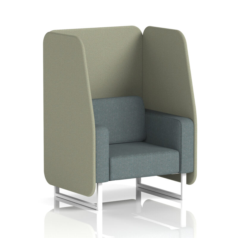 Greywood Open Booth With White Legs in Two Tone - Image 43