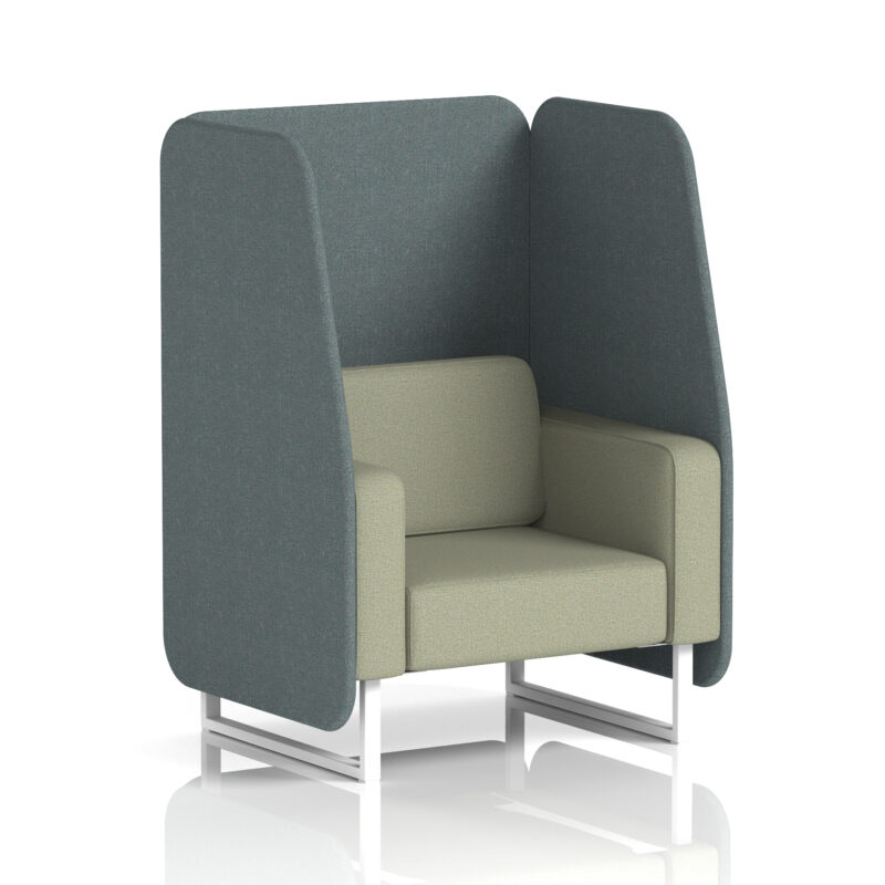Greywood Open Booth With White Legs in Two Tone - Image 52