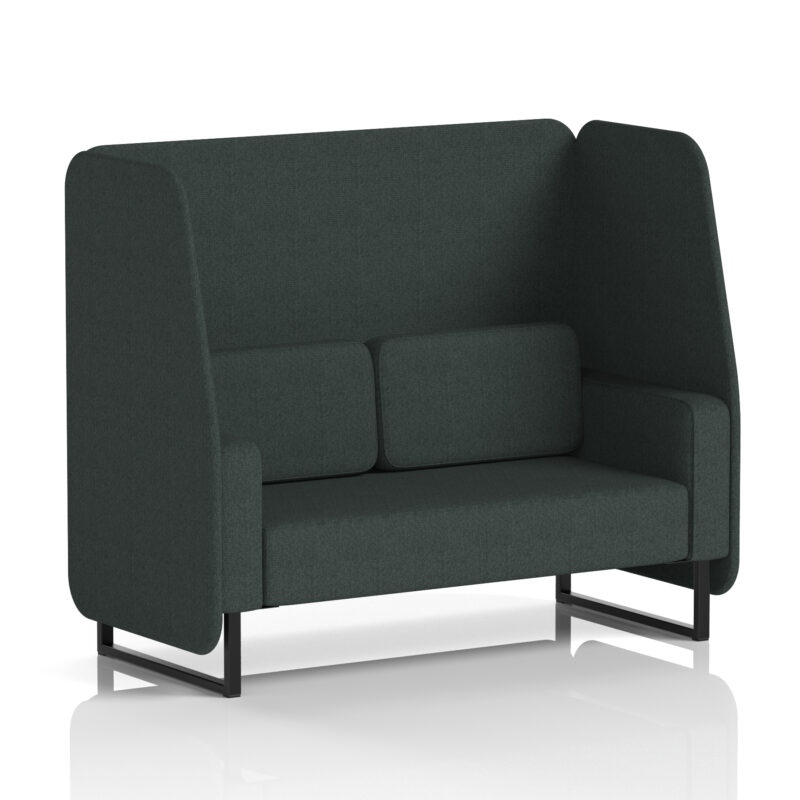 Greywood Open Booth With Black Legs in Single Tone - Image 5