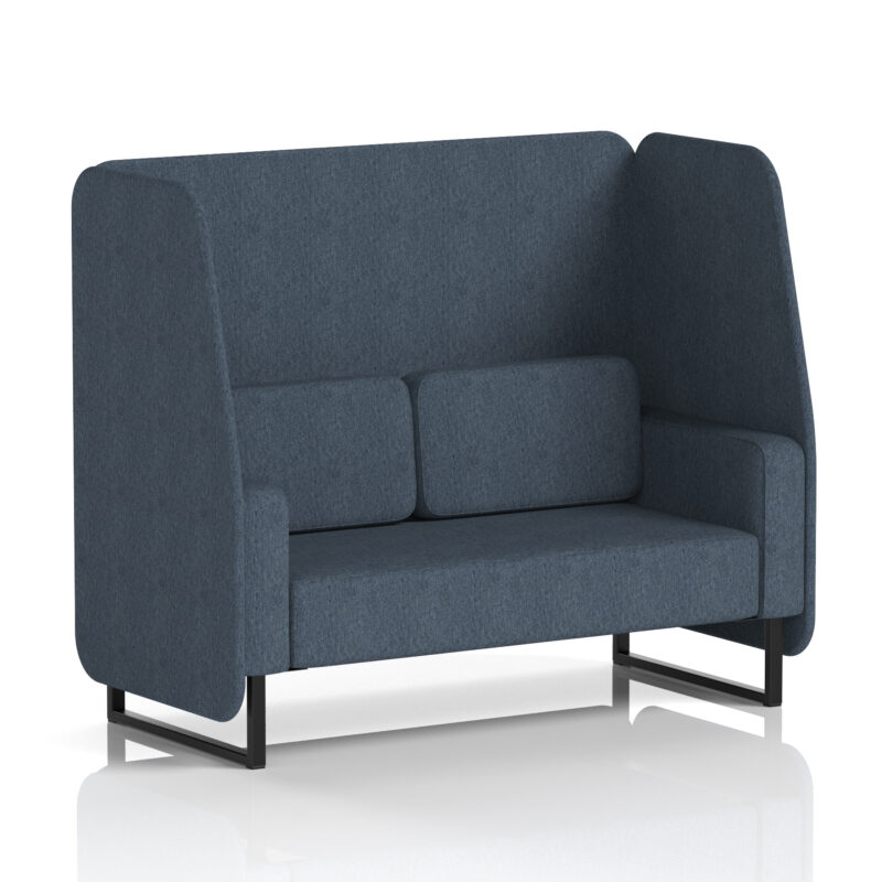 Greywood Open Booth With Black Legs in Single Tone - Image 8