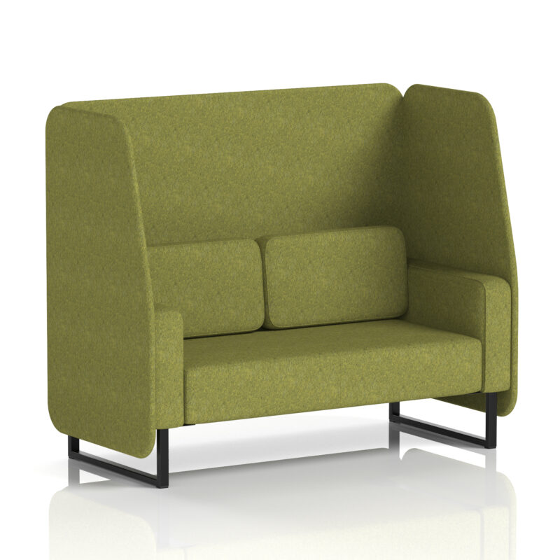 Greywood Open Booth With Black Legs in Single Tone - Image 11
