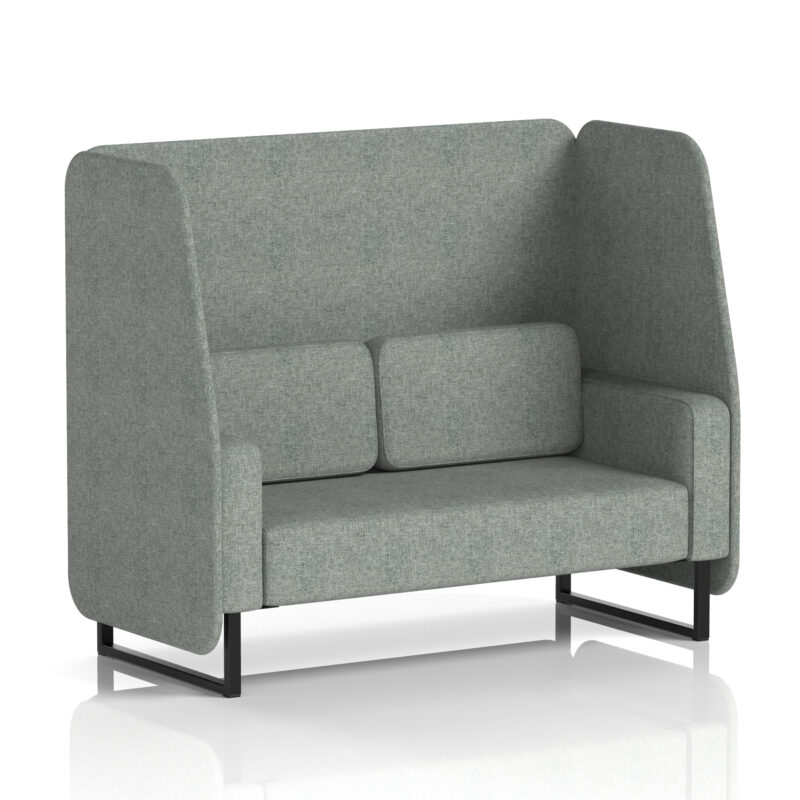 Greywood Open Booth With Black Legs in Single Tone - Image 14
