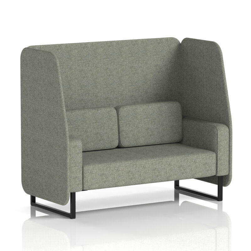 Greywood Open Booth With Black Legs in Single Tone - Image 17