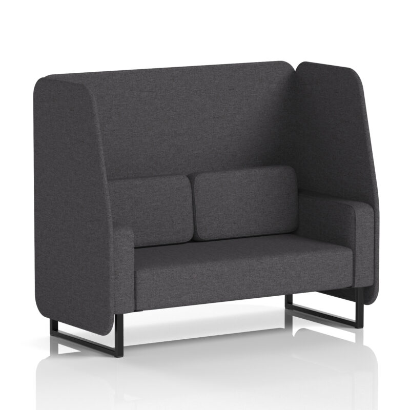 Greywood Open Booth With Black Legs in Single Tone - Image 20