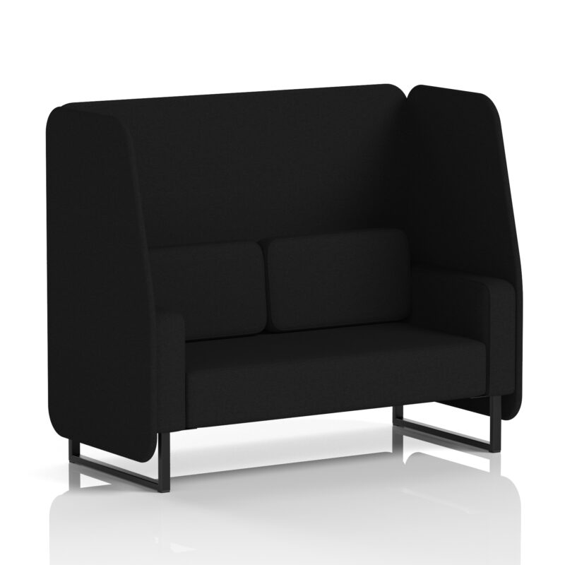 Greywood Open Booth With Black Legs in Single Tone - Image 26
