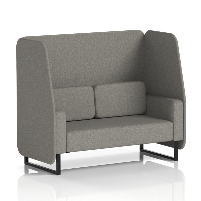 Greywood Open Booth With Black Legs in Single Tone - Image 29