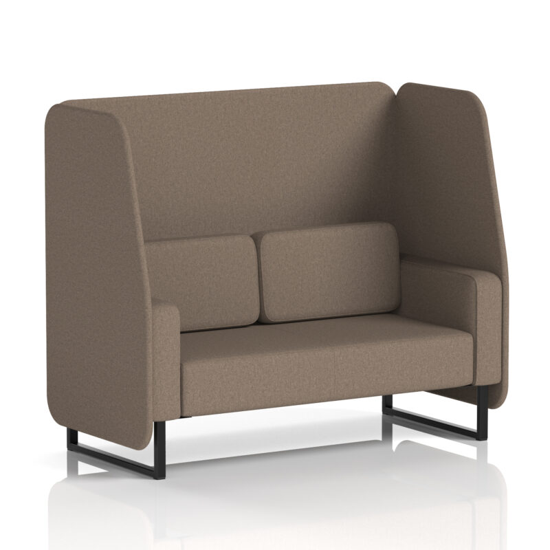 Greywood Open Booth With Black Legs in Single Tone - Image 35