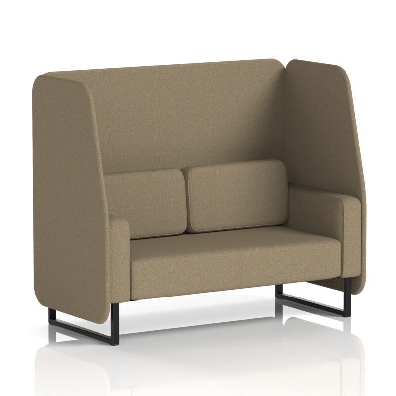 Greywood Open Booth With Black Legs in Single Tone - Image 38