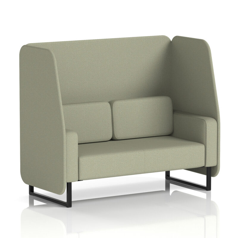 Greywood Open Booth With Black Legs in Single Tone - Image 44